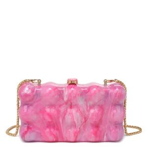 Waverly Bubble Box Marble Chic Evening Bag